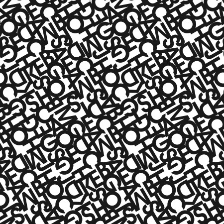 Colcha estampada Letras (Disponible en varios tamaños)