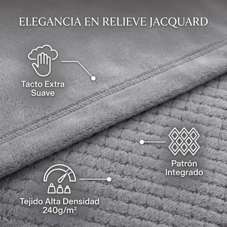 Juego de sábana jacquard de coralina