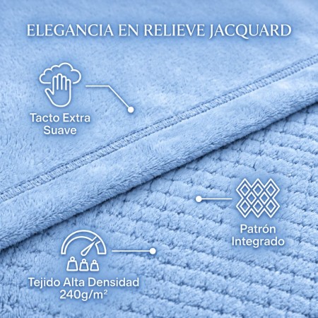 Juego de sábana jacquard de coralina