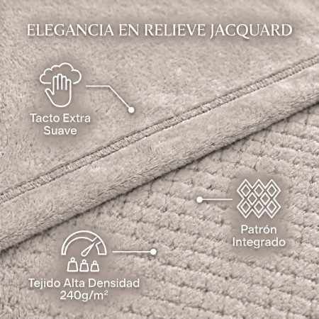 Juego de sábana jacquard de coralina