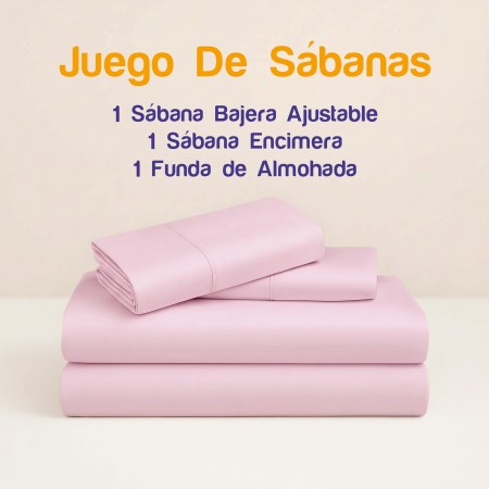 Juego de sábanas de Hostelería 50/50 (disponible en varias medidas y colores)